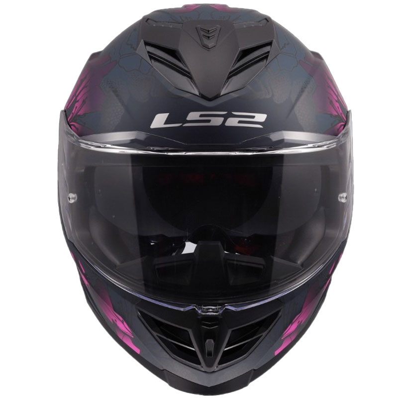 LS2 FF818 Storm III Burst zárt motoros bukósisak fekete-rózsaszín