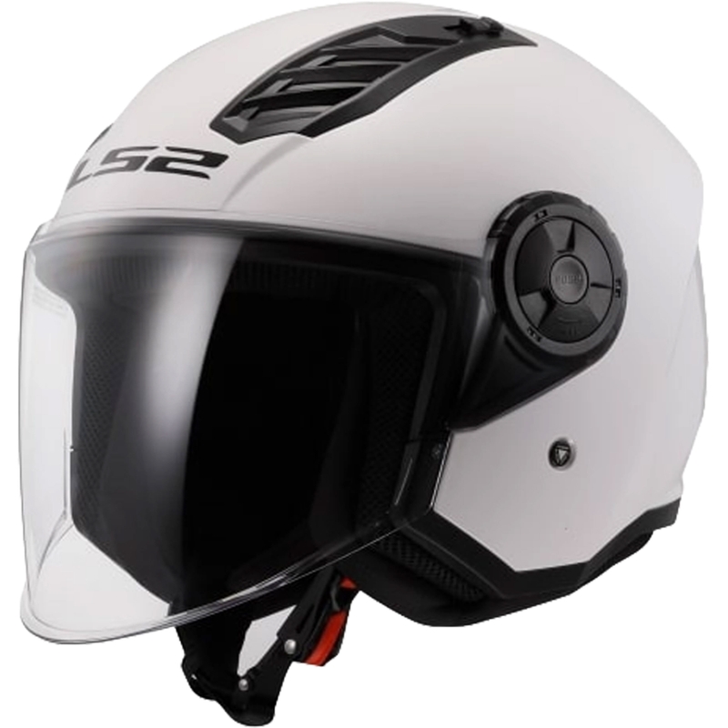LS2 OF616 Airflow II Solid nyitott bukósisak fehér fényes