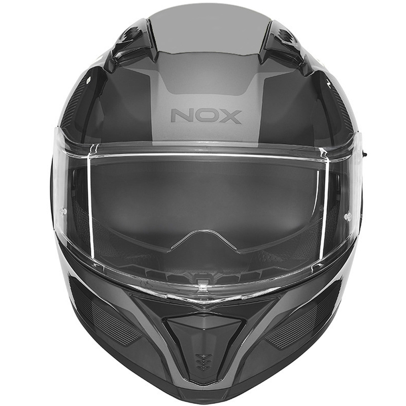 NOX N402 Mentor zárt motoros bukósisak fekete-fehér