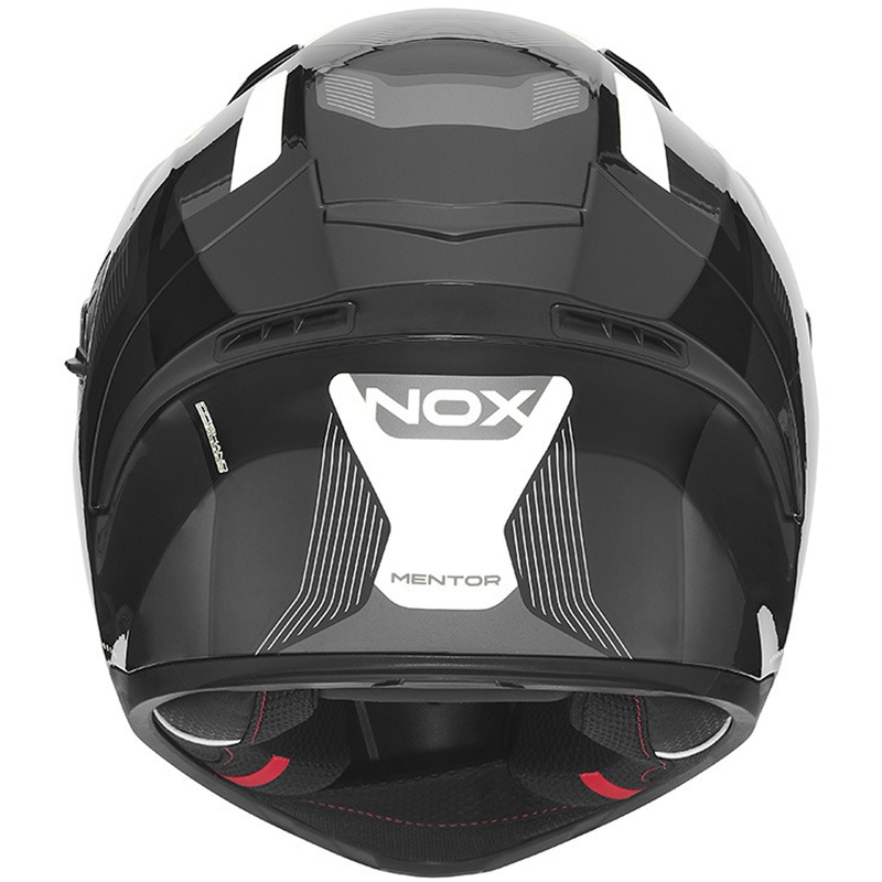 NOX N402 Mentor zárt motoros bukósisak fekete-fehér