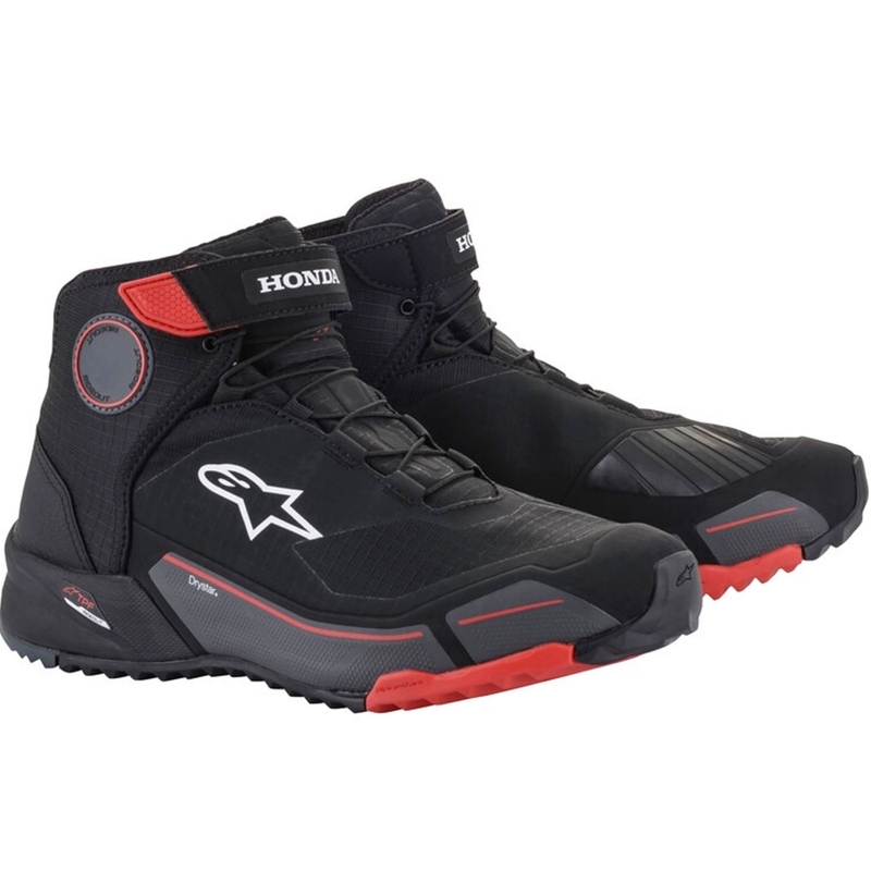 Alpinestars CR-X Drystar Honda kollekció motoros cipő fekete-piros-szürke