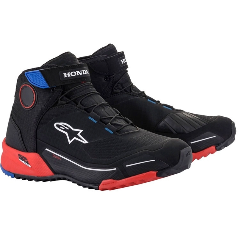 Alpinestars CR-X Drystar Honda kollekció motoros cipő fekete-piros-kék