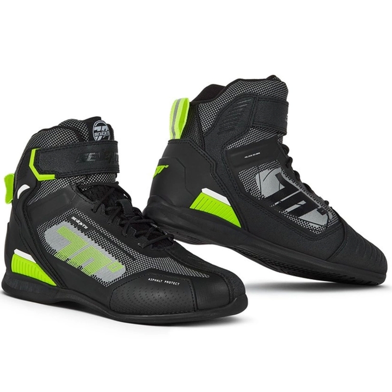 SEVENTY DEGREES SD-BR2 Veloce motoros cipő fekete-fluo sárga