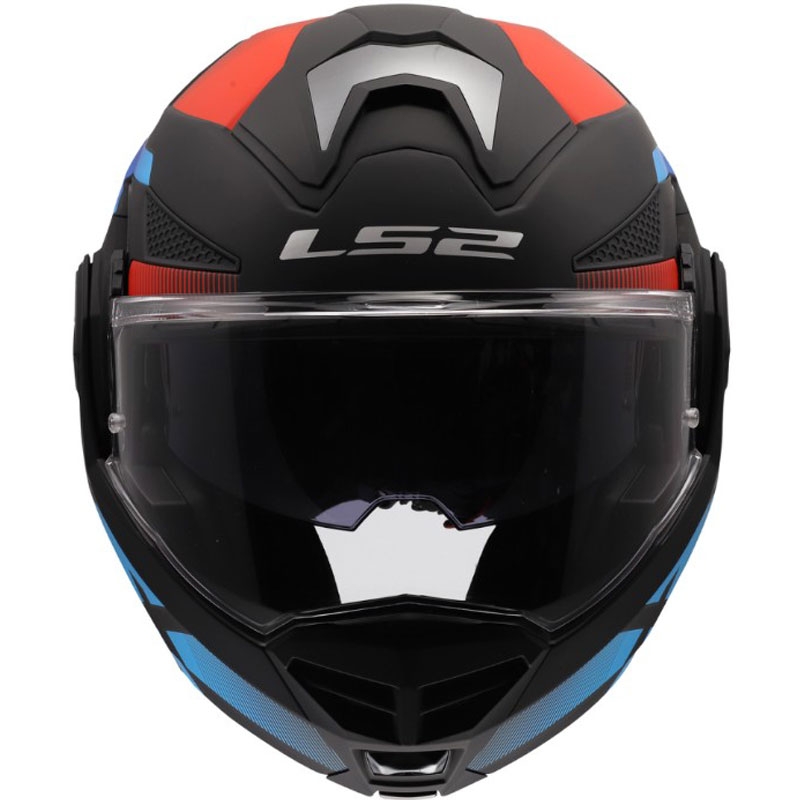 LS2 FF901 Advant X Nova hátrahajtható állú motoros bukósisak matt fekete-piros-kék