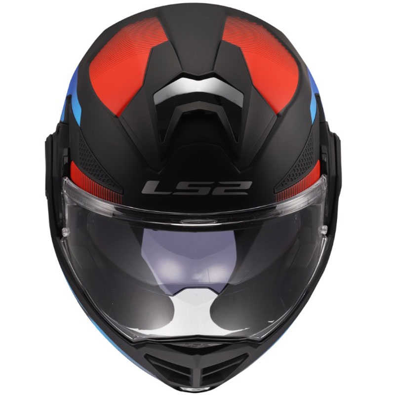 LS2 FF901 Advant X Nova hátrahajtható állú motoros bukósisak matt fekete-piros-kék