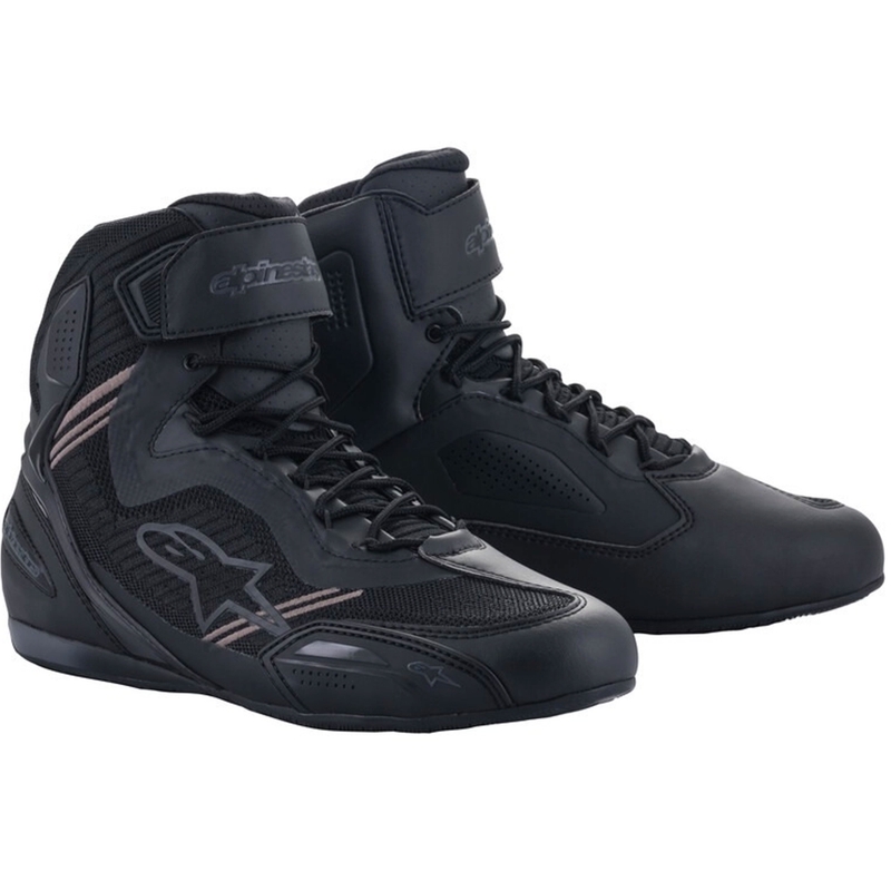 Alpinestars Faster 3 Rideknit motoros cipő fekete-fekete