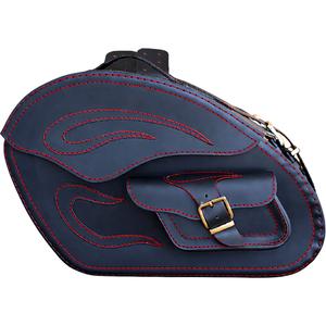 RSA S266A bőr motoros táskák fekete-piros