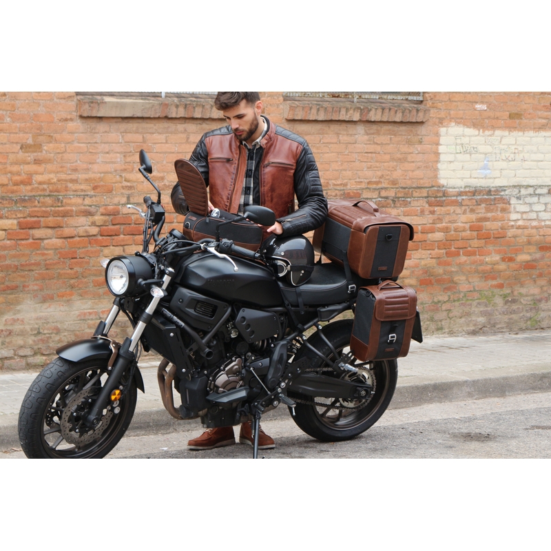 Side bag SHAD CAFE RACER SR38 10l Brown