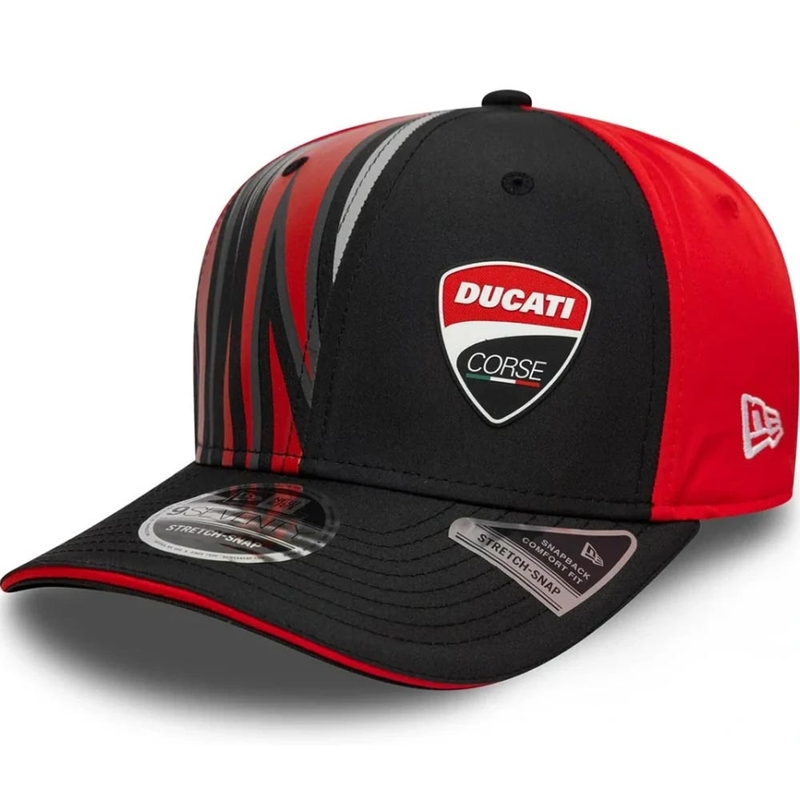 Ducati Corse 9SEVENTY siltes sapka logóval piros-fekete