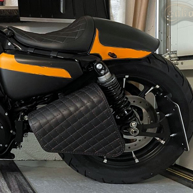 RSA S571 motoros bőrtáska fekete