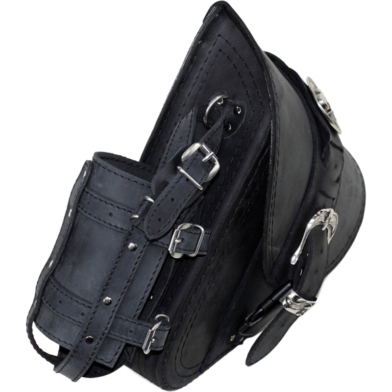 RSA S594 H-D Softtail motoros bőrtáska fekete