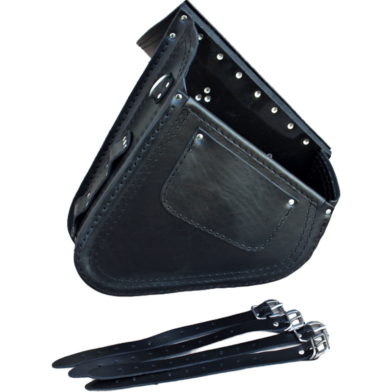 RSA S637 H-D Softail motoros bőrtáska fekete