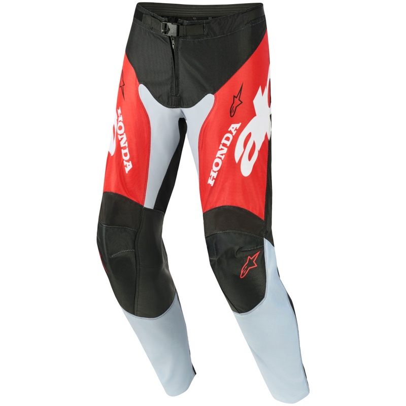 Alpinestars Racer Veil Honda motokrossz nadrág fekete-szürke-piros-sárga