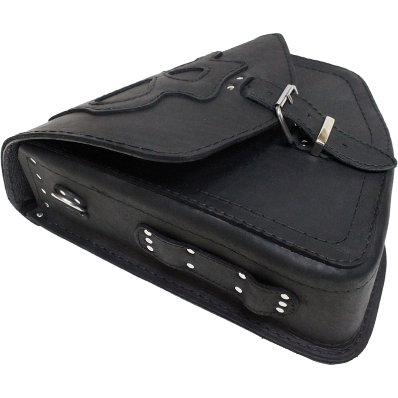 RSA S66 Skull H-D Softail motoros bőrtáska fekete