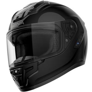 SENA Phantom zárt motoros bukósisak Mesh headsettel fényes fekete
