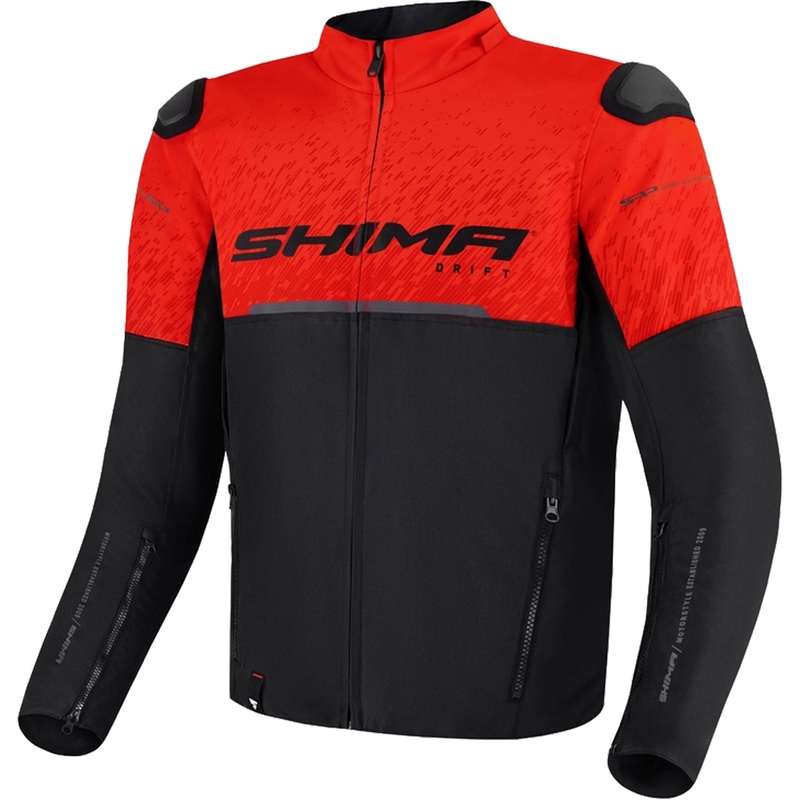 Shima Drift motoros kabát fekete-piros