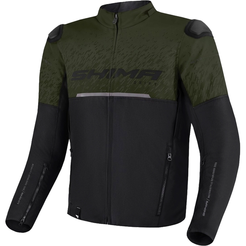 Shima Drift motoros kabát khaki-fekete