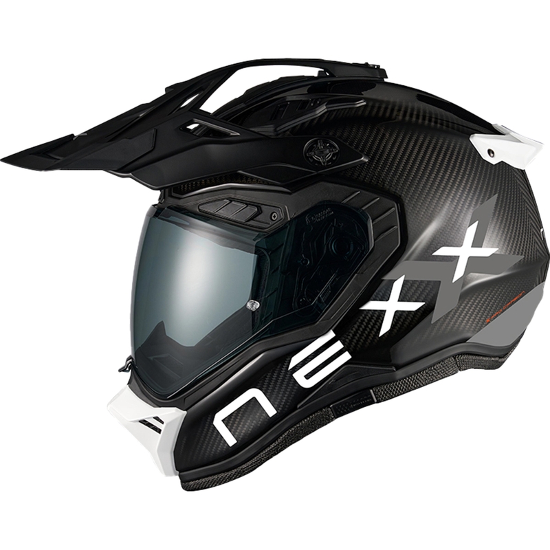 Nexx X.Rally FIM Racing 2 Carbon motoros enduro bukósisak fekete-fehér