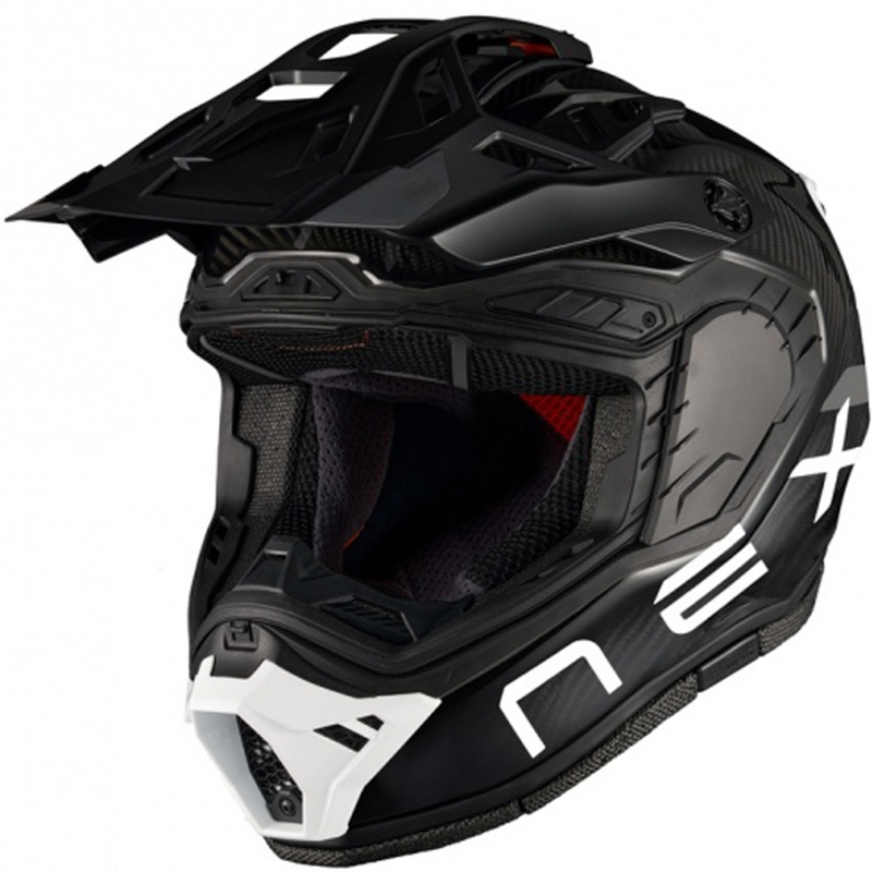 Nexx X.Rally FIM Racing 2 Carbon motoros enduro bukósisak fekete-fehér