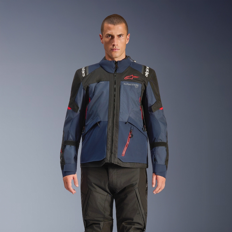 Alpinestars Andes V4 Drystar motoros kabát sötétkék-kék-fekete