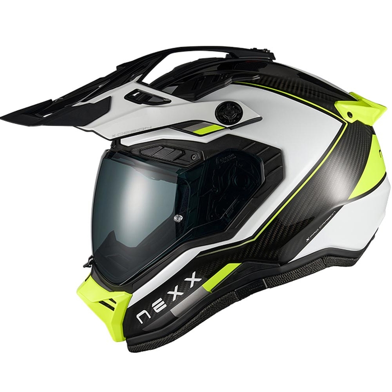 Nexx X.Rally Raid enduro motoros bukósisak fehér-fluo sárga