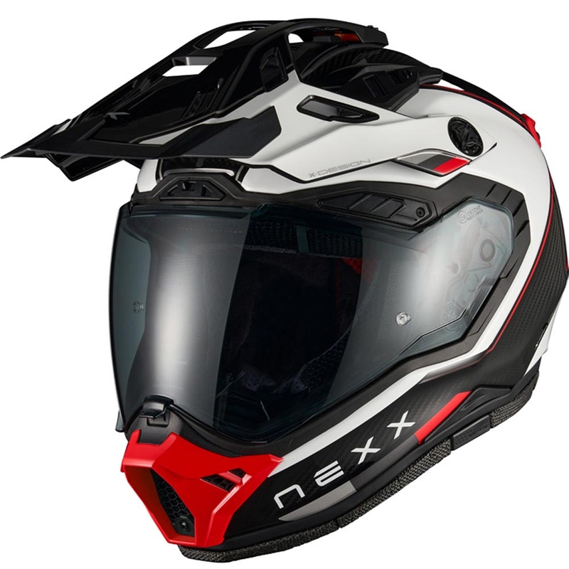 Nexx X.Rally Raid enduro motoros bukósisak fehér-piros