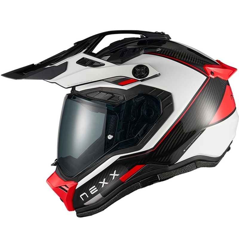 Nexx X.Rally Raid enduro motoros bukósisak fehér-piros