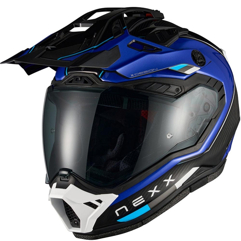 Nexx X.Rally Raid enduro motoros bukósisak kék-fehér