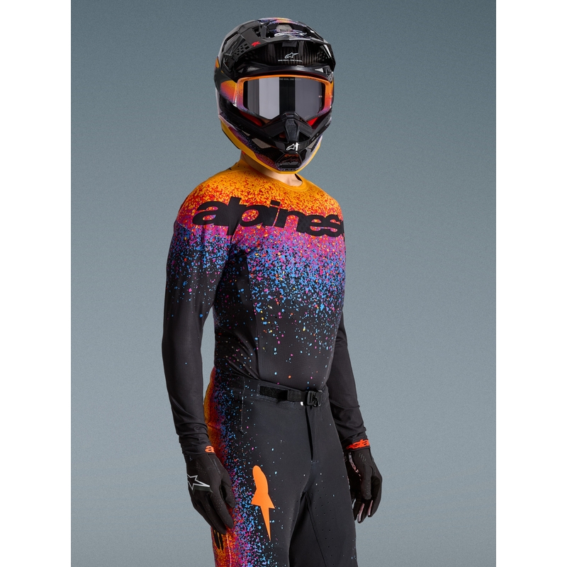 Alpinestars Supertech Black Hole limitált kiadású motokrossz mez fekete-színes