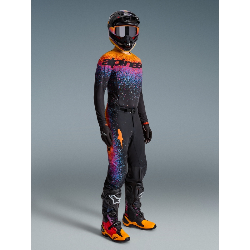 Alpinestars Supertech Black Hole limitált kiadású motokrossz nadrág fekete-színes