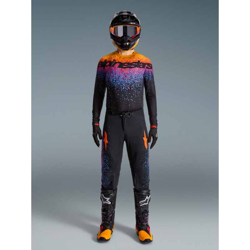 Alpinestars Supertech Black Hole limitált kiadású motokrossz nadrág fekete-színes