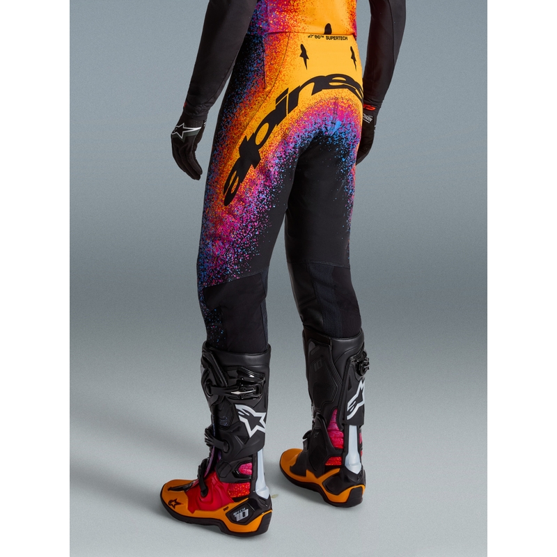 Alpinestars Supertech Black Hole limitált kiadású motokrossz nadrág fekete-színes
