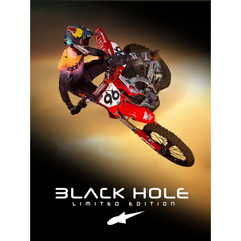 Alpinestars Supertech S-M10 Black Hole limitált kiadású motokrossz sisak fekete-színes