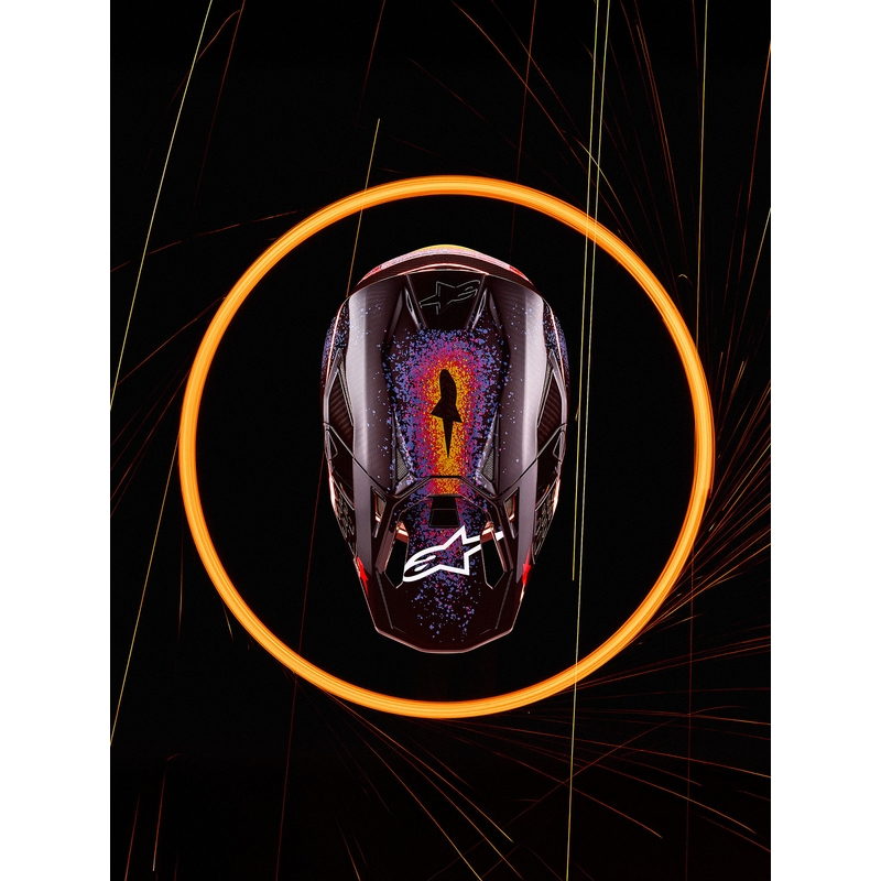 Alpinestars Supertech S-M10 Black Hole limitált kiadású motokrossz sisak fekete-színes