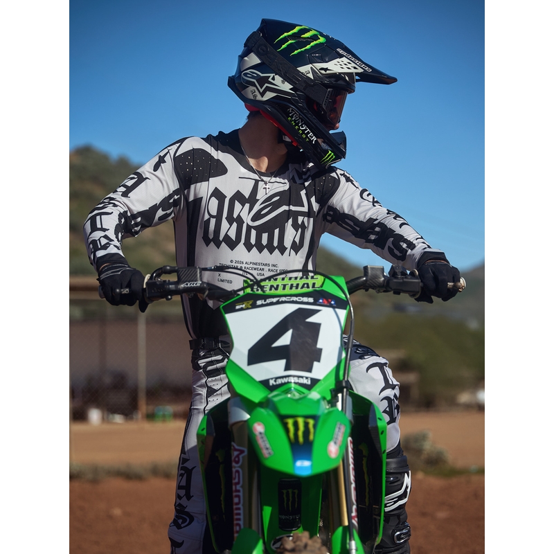 Alpinestars Techstar limitált kiadású Wolf Dust motokrossz mez homokos-fekete