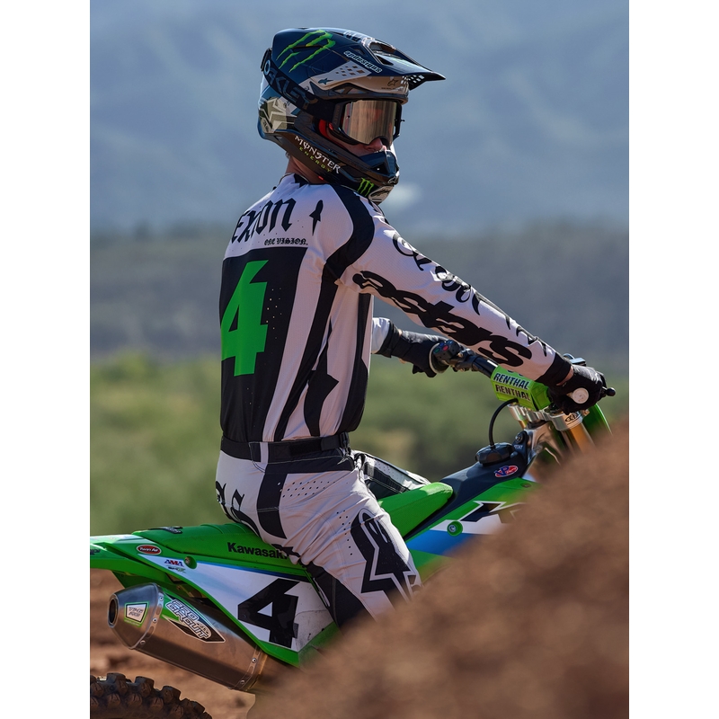 Alpinestars Techstar limitált kiadású Wolf Dust motokrossz mez homokos-fekete