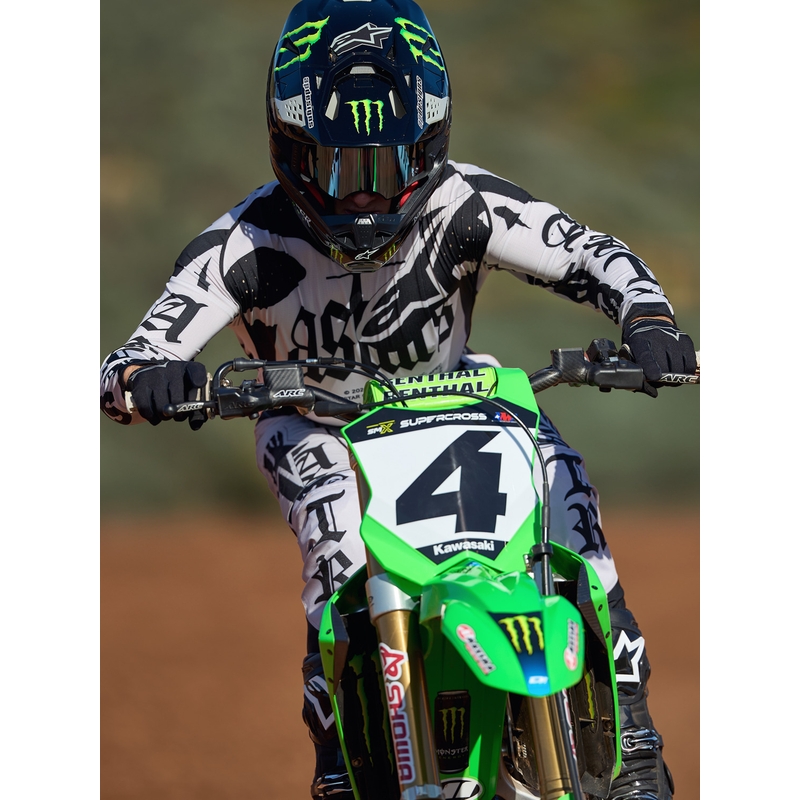 Alpinestars Techstar limitált kiadású Wolf Dust motokrossz mez homokos-fekete
