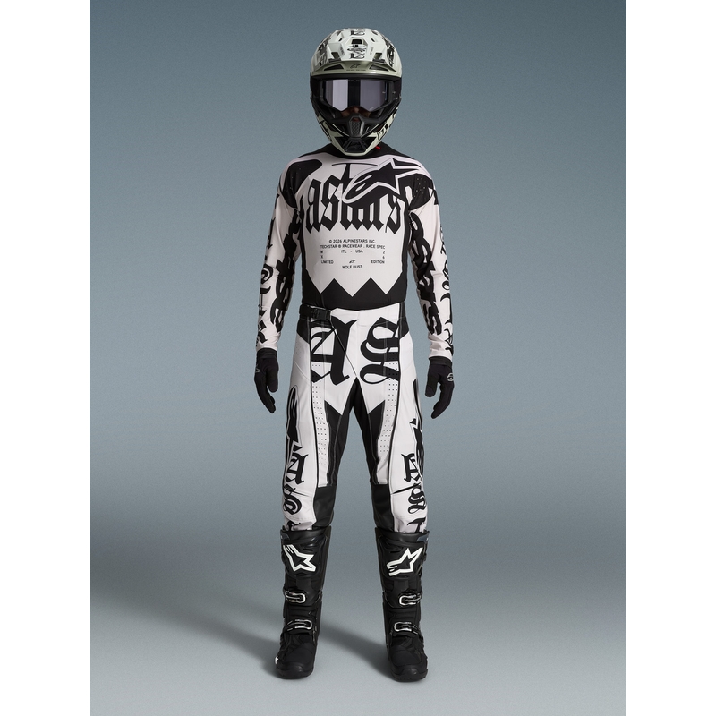 Alpinestars Techstar limitált kiadású Wolf Dust motokrossz mez homokos-fekete