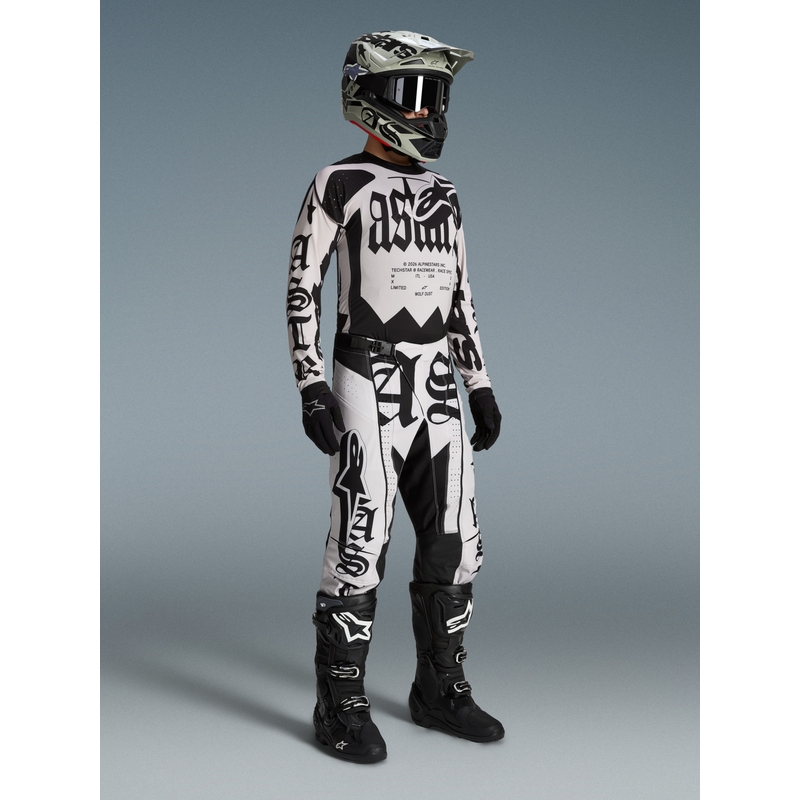 Alpinestars Techstar limitált kiadású Wolf Dust motokrossz mez homokos-fekete