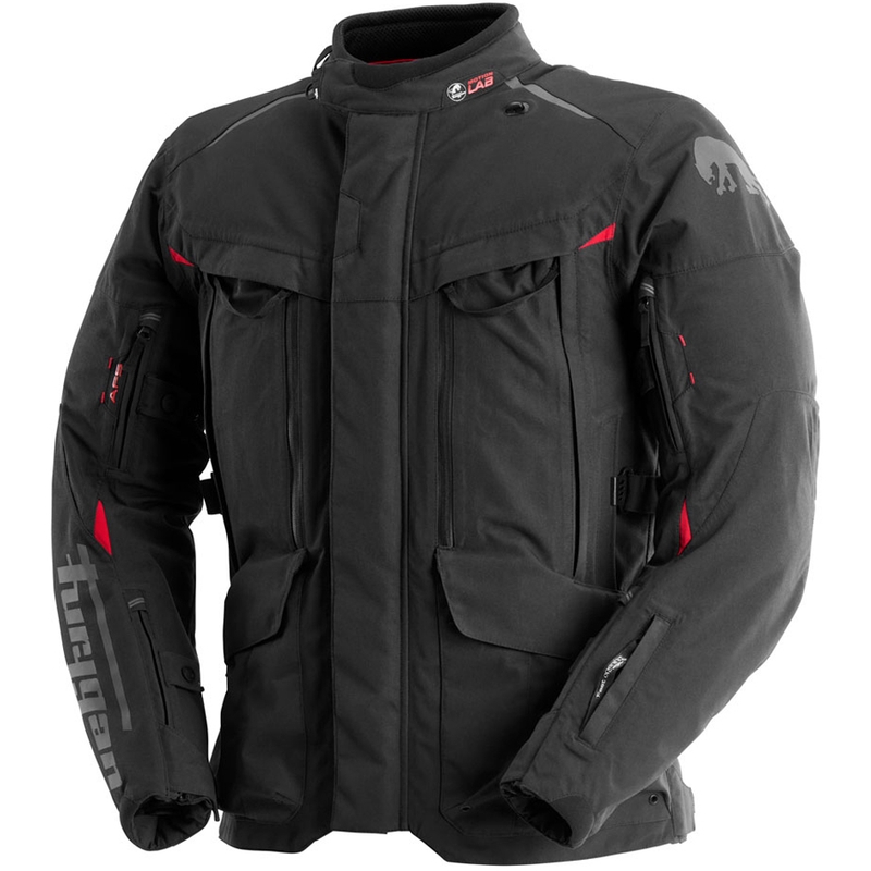 Furygan CHALLENGER 3C PRIMALOFT® motoros kabát fekete-piros