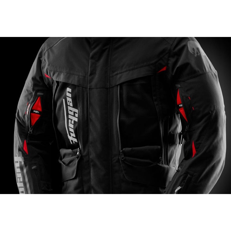 Furygan CHALLENGER 3C PRIMALOFT® motoros kabát fekete-piros
