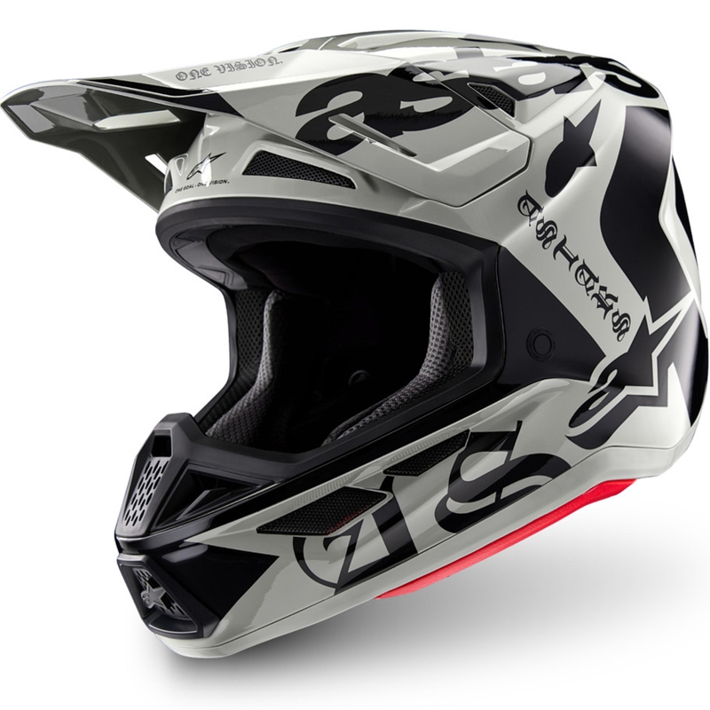 Alpinestars Supertech S-M7 limitált kiadású Wolf Dust motokrossz bukósisak homokos-fekete