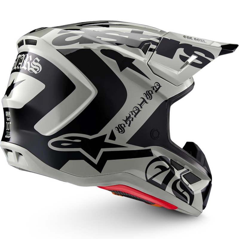 Alpinestars Supertech S-M7 limitált kiadású Wolf Dust motokrossz bukósisak homokos-fekete
