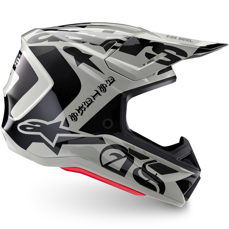 Alpinestars Supertech S-M7 limitált kiadású Wolf Dust motokrossz bukósisak homokos-fekete