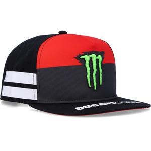 Kšiltovka Ducati Monster White Stripes černo-červeno-bílá