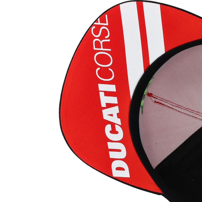 Ducati Monster White Stripes sapka fekete-piros-fehér