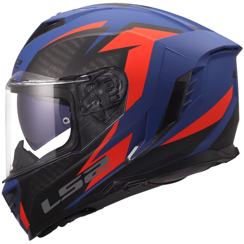 LS2 FF818 Storm III Dynamo zárt motoros bukósisak kék-piros