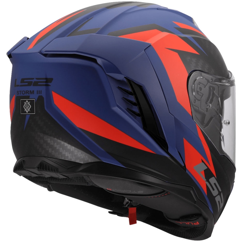LS2 FF818 Storm III Dynamo zárt motoros bukósisak kék-piros