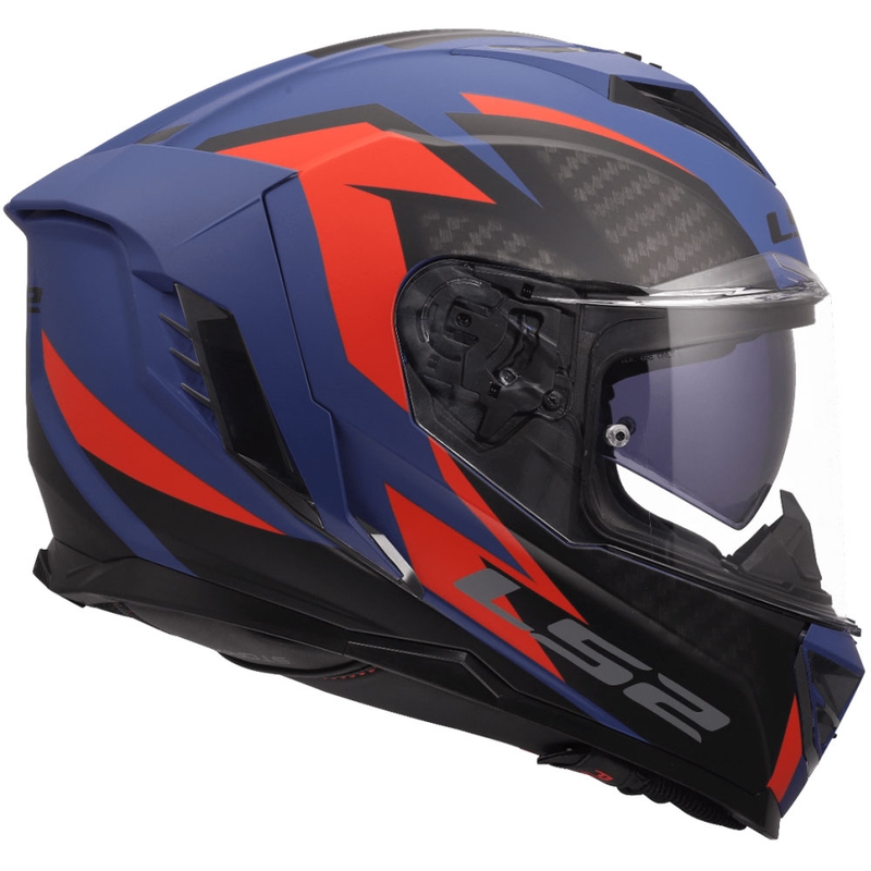 LS2 FF818 Storm III Dynamo zárt motoros bukósisak kék-piros