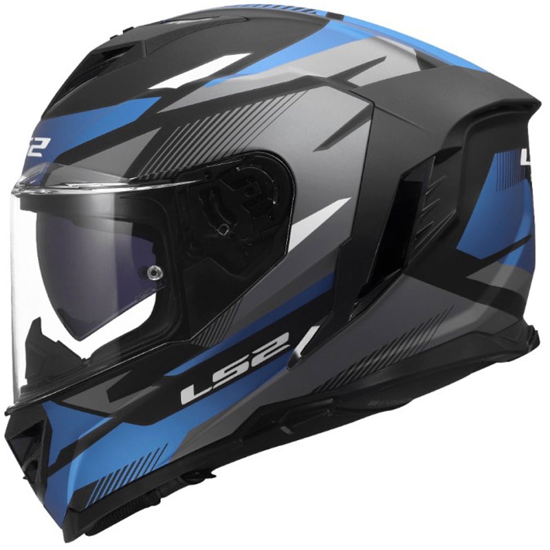 LS2 FF818 Storm III Komai zárt motoros bukósisak fekete-kék